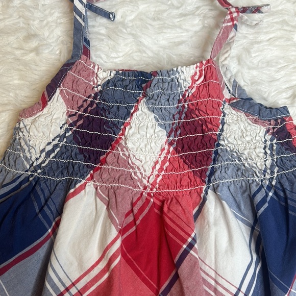 Old Navy Red, White, And Blue Forth Of July Plaid Dress Set - Picture 8 of 9